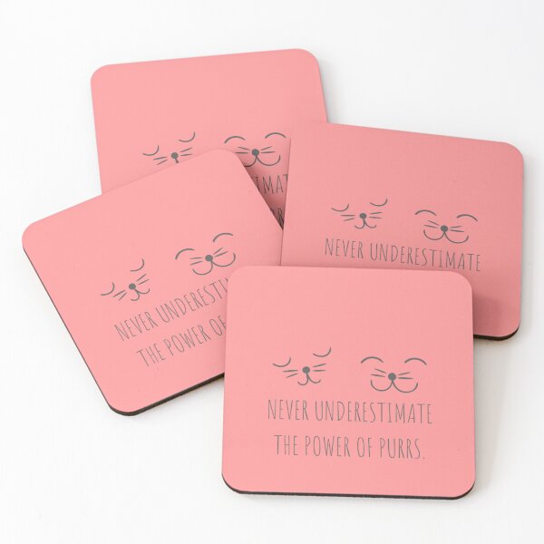 Item preview, Never underestimate the power of purrs. designed and sold by BlueGoldArt.