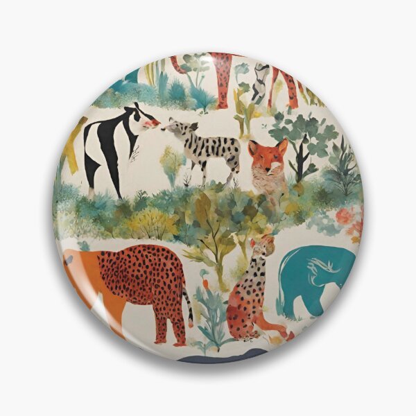 Item preview, Rainforest Jungle Animal Print designed and sold by echowood26.