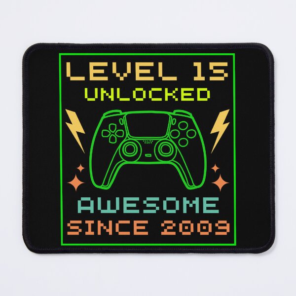 Item preview, Level 15 Unlocked Awesome Since 2009 15th Birthday Gaming Gamer Birthday 2024 LIMITED Edition Gifts T-Shirt designed and sold by demiano-shirt.