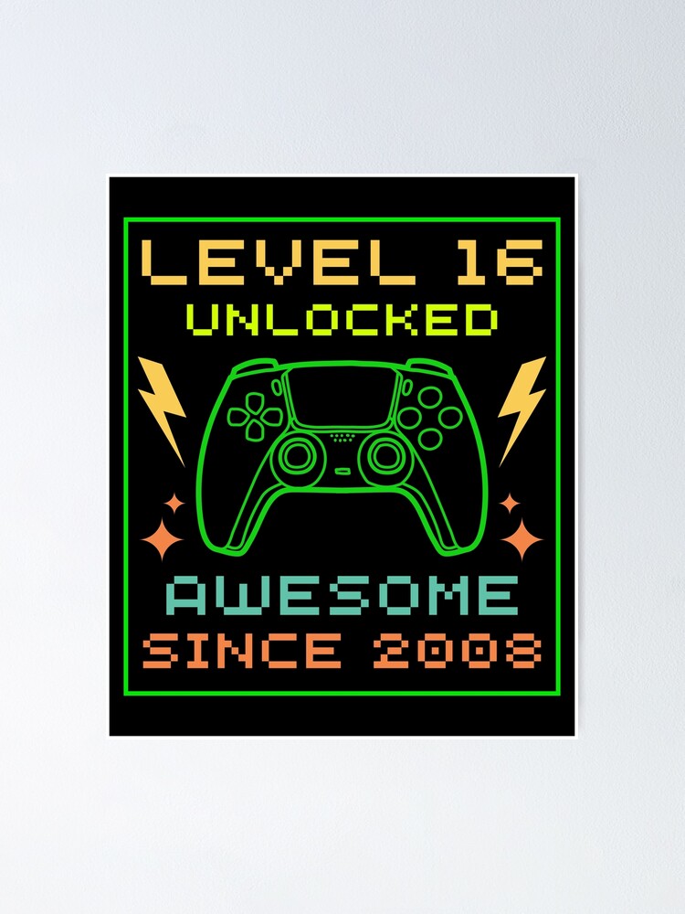 16th Birthday Gift T Shirt - Level 16 Achievement Unlocked 16th Birthday Gift T Shirt - Level 16 Achievement Unlocked