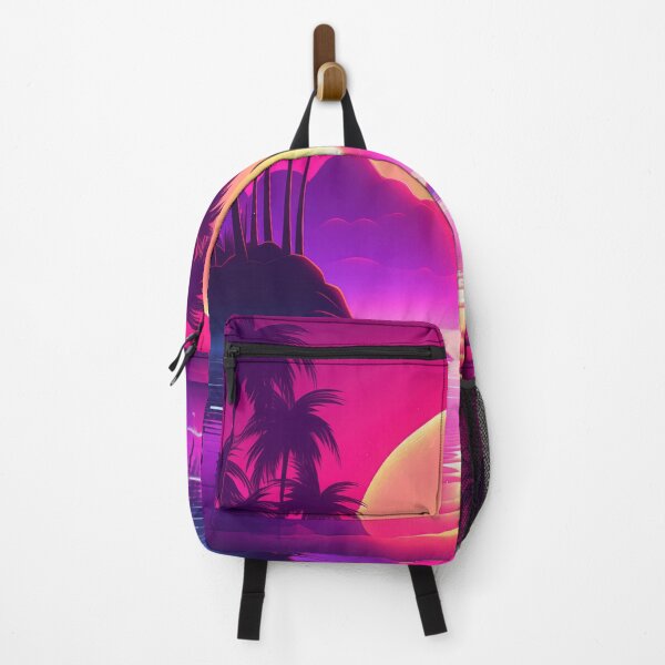 Item preview, Retrowave Tropics: Luminous Beach Resonance designed and sold by Mullet Monkey.