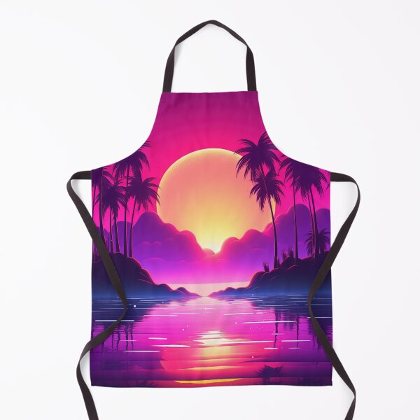 Item preview, Retrowave Tropics: Luminous Beach Resonance designed and sold by Mullet Monkey.