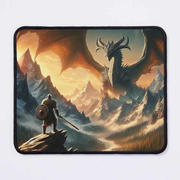 Item preview, Mountain's Wrath: A Giant Dragon's Quest to Conquer, and the Lone Hero Who Stands in Its Way designed and sold by autrouvetout.