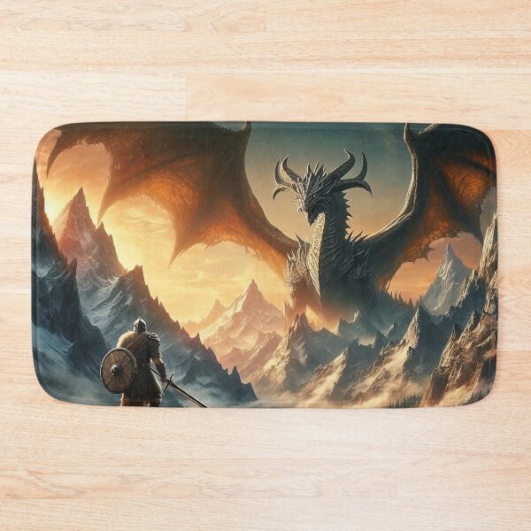 Item preview, Mountain's Wrath: A Giant Dragon's Quest to Conquer, and the Lone Hero Who Stands in Its Way designed and sold by autrouvetout.