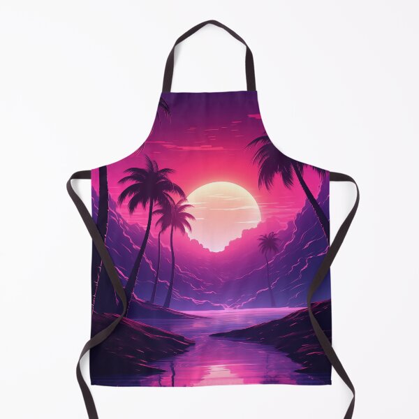 Item preview, Synthwave Palms Radiance: Tropical Echoes designed and sold by Mullet Monkey.