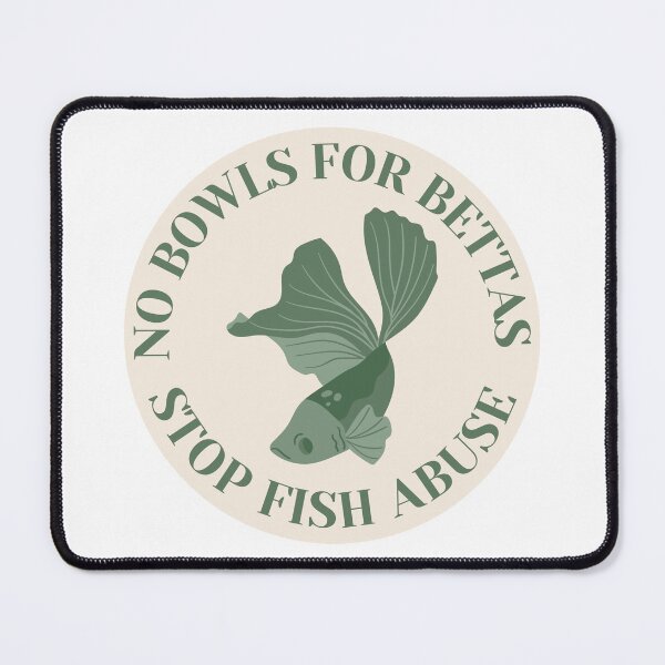 Item preview, No Bowls For Bettas Green Design designed and sold by CarefulCreation.