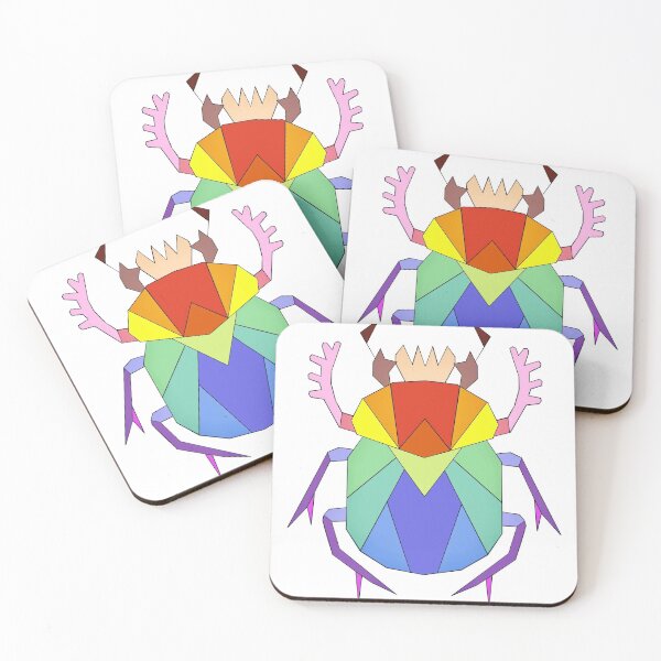 Item preview, Pride Geometric Beetle designed and sold by Sam Silverman.
