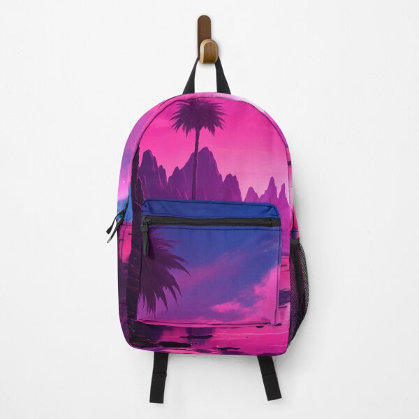 Item preview, Tropical Twilight: Sunset Synthwave Reverie designed and sold by Mullet Monkey.