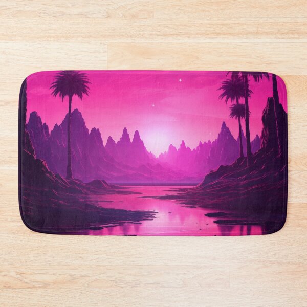 Item preview, Tropical Twilight: Sunset Synthwave Reverie designed and sold by Mullet Monkey.