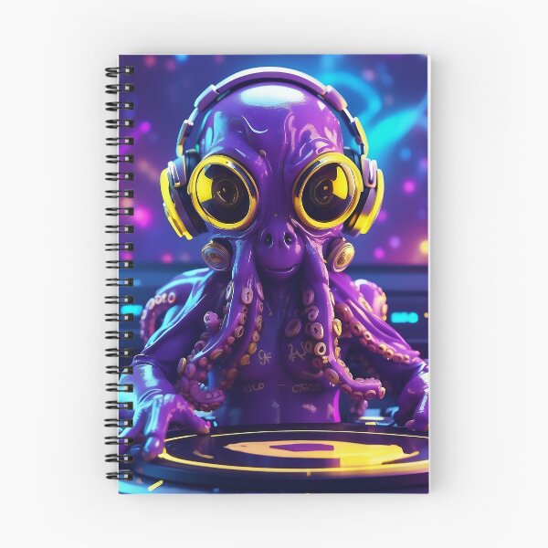 Item preview, Octo-Beats: Deep Sea DJ's Galactic Mix Session designed and sold by ArtComixHaven.