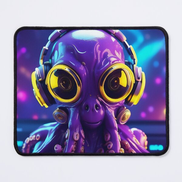 Item preview, Octo-Beats: Deep Sea DJ's Galactic Mix Session designed and sold by ArtComixHaven.