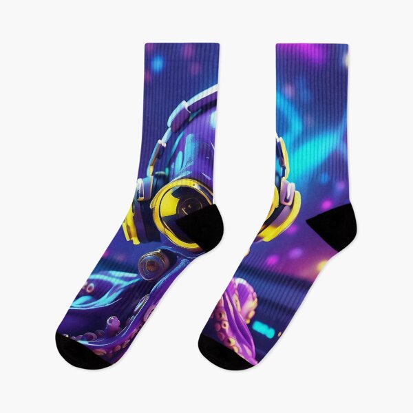 Item preview, Octo-Beats: Deep Sea DJ's Galactic Mix Session designed and sold by ArtComixHaven.