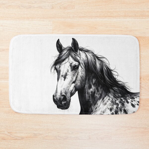 Item preview, Dapple Grey Horse Portrait Artwork designed and sold by ElLocoMus.