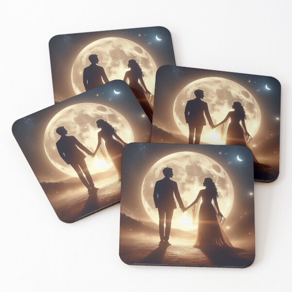 Item preview, Moonlit Embrace: A Gentle Dance of Love designed and sold by autrouvetout.