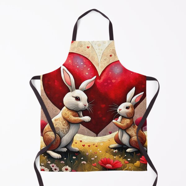 Item preview, Two Bunnies and a Big Red Heart designed and sold by Bright-Moonrise.