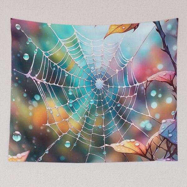 Item preview, A spider web in the autumn forest designed and sold by LordFalcon.