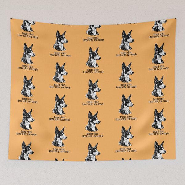 Item preview, Basenji vibes: Speak softly, love deeply designed and sold by Aleksandra Dovzhik.