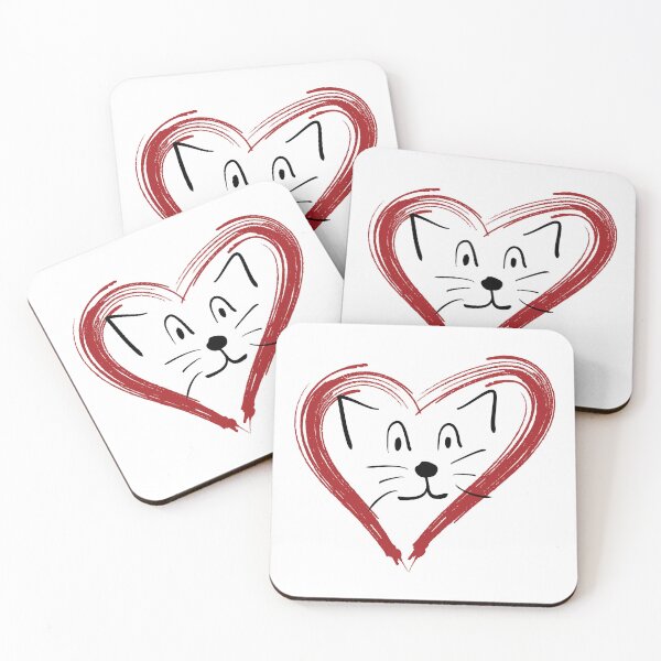 Item preview, My Heart Belongs to My Cat Line Drawing designed and sold by jwturcott.