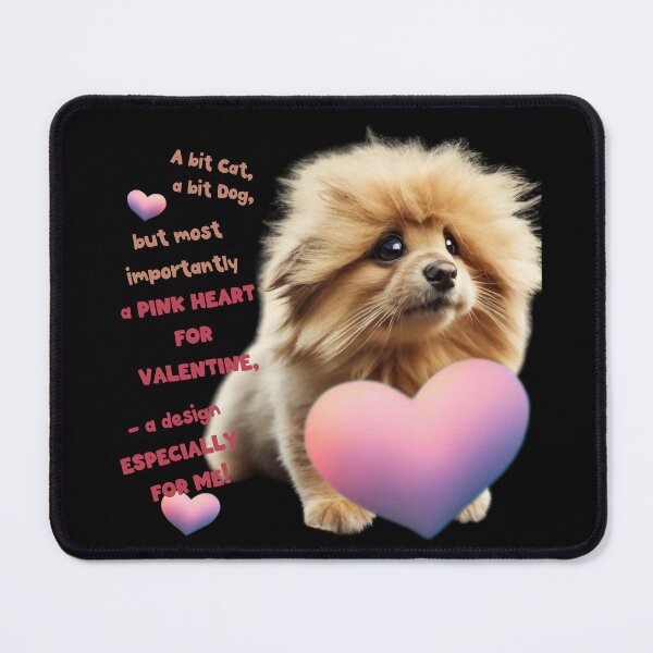 Item preview, Pink Heart for Valentine Pink For Valentine Cat Pink Dog Funny designed and sold by MatthewViews.