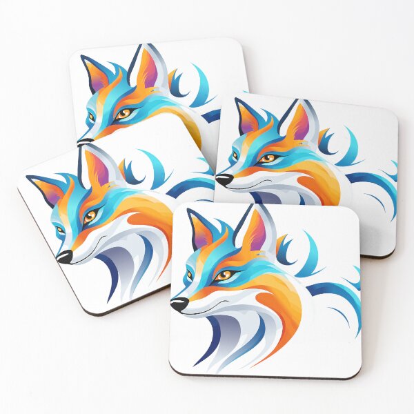 Item preview, Multi-colored fox drawing designed and sold by NurjanBR.