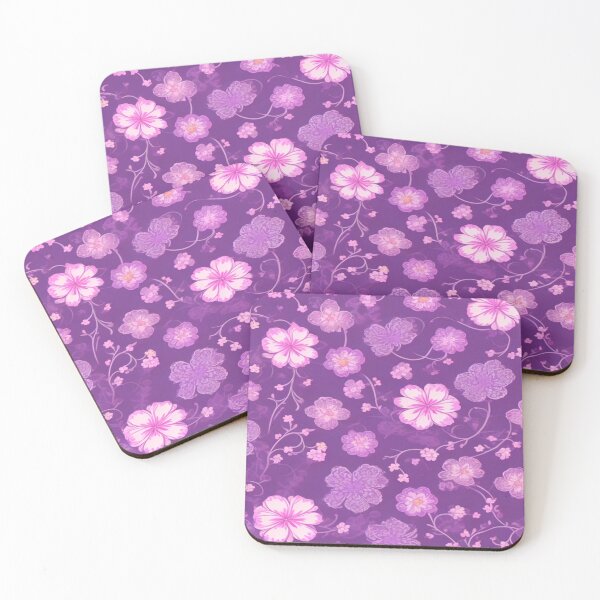 Aperçu de l'œuvre Motif de fleurs roses et violettes créée et vendue par adlkh.