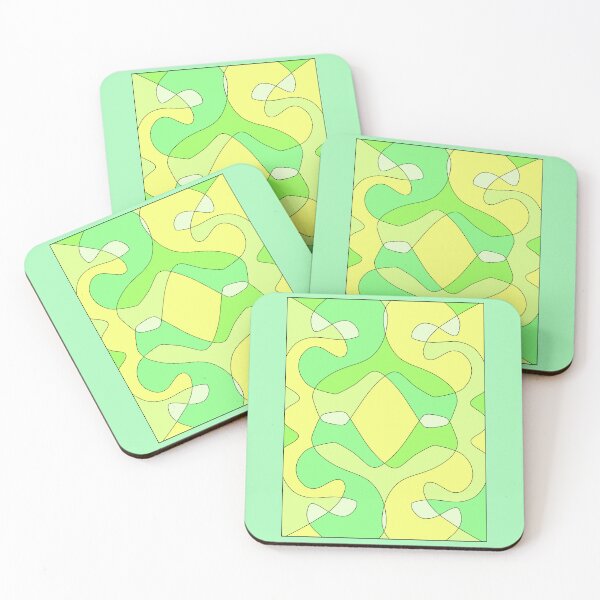 Item preview, pattern green turquoise tones designed and sold by azet-art.