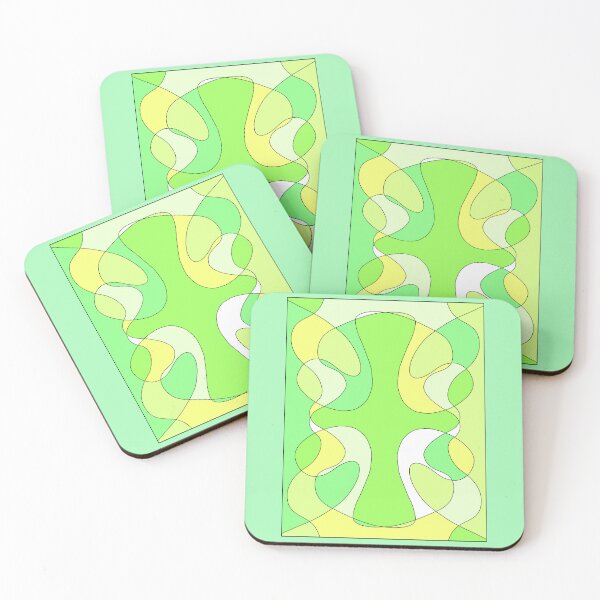 Item preview, pattern green turquoise tones designed and sold by azet-art.