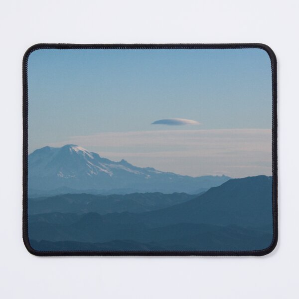 Item preview, Mt. Rainier and Mt. St. Helens in blue designed and sold by Micki Selvitella.