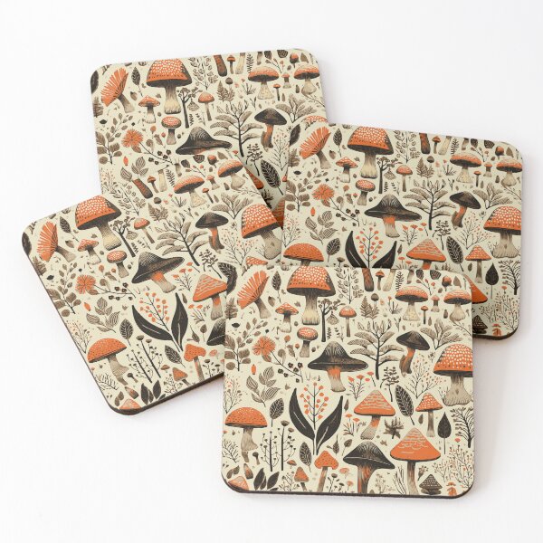 Item preview, Woodland Mushroom Pattern  designed and sold by Deepestblue.