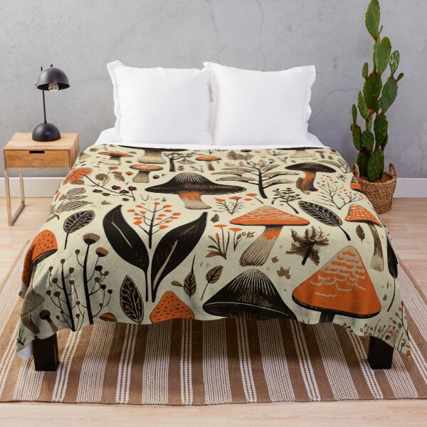Item preview, Woodland Mushroom Pattern designed and sold by Deepestblue.