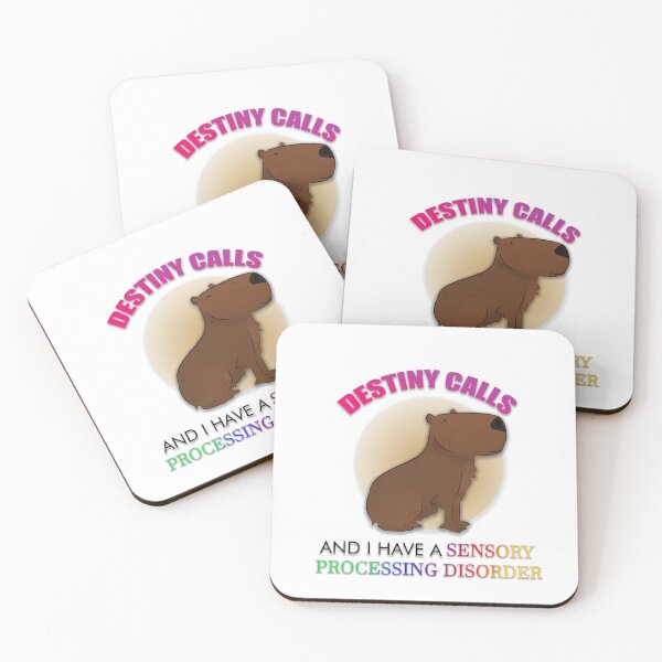 Item preview, Capybara with a sensory processing disorder designed and sold by DuckhatsMcGee.
