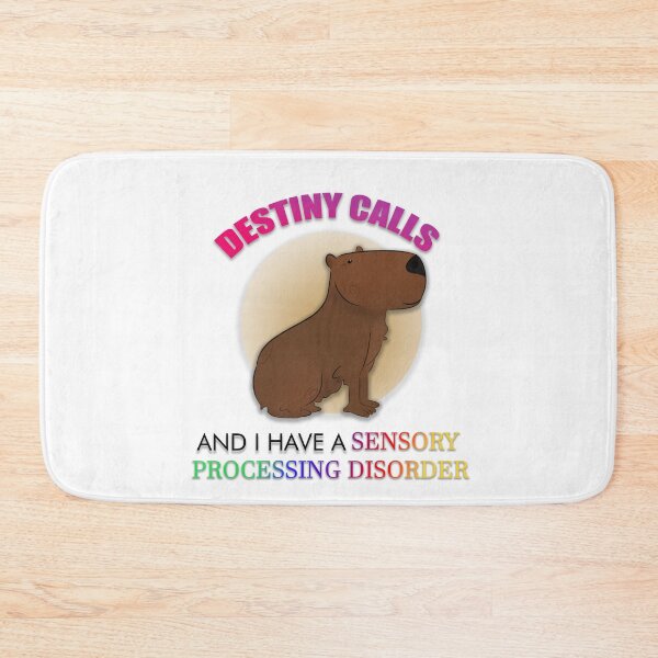 Item preview, Capybara with a sensory processing disorder designed and sold by DuckhatsMcGee.