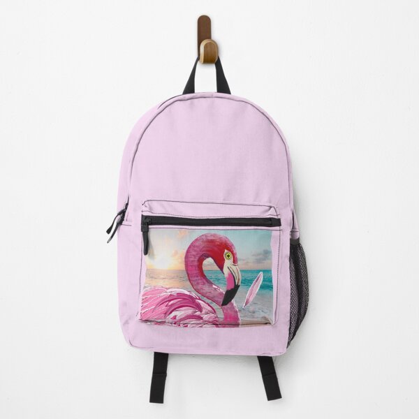 Item preview, Pink flamingo roaming the beach designed and sold by mazarte.