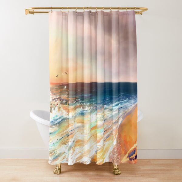 Modern Abstract Fabric Shower Curtain - Aesthetic Boho Cute Bathroom Shower  Curtains Set Contemporary Art Minimalist Line Shapes Decorative Bath