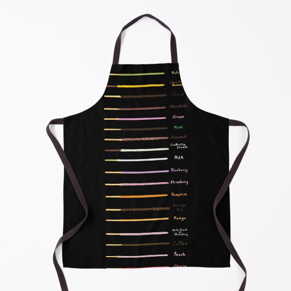 Item preview, The Great Pocky Roundup - labeled list of pocky flavors all over print designed and sold by Theokotos.
