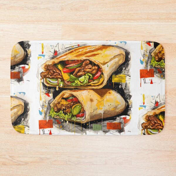 Item preview, Layered Grill Artistry- Cubist Perspectives on Savory Shawarma Abstractions designed and sold by OlfactoART Studio.