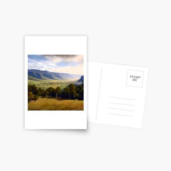 Item preview, Painting of a scenic valley in Australia designed and sold by Studio12866.