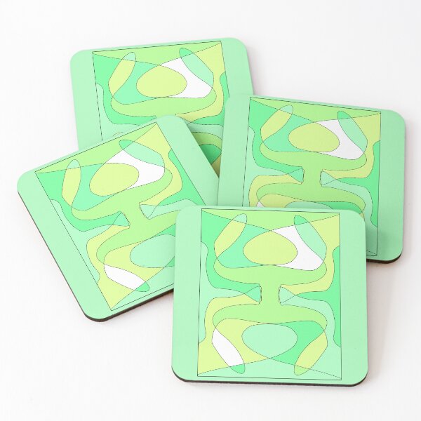 Item preview, pattern green turquoise tones designed and sold by azet-art.