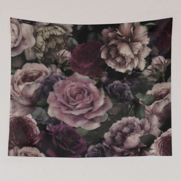 Item preview, Vintage Roses In Burgundy And Pink Summertime Botanical Garden Flowers Blooms designed and sold by IZiets.