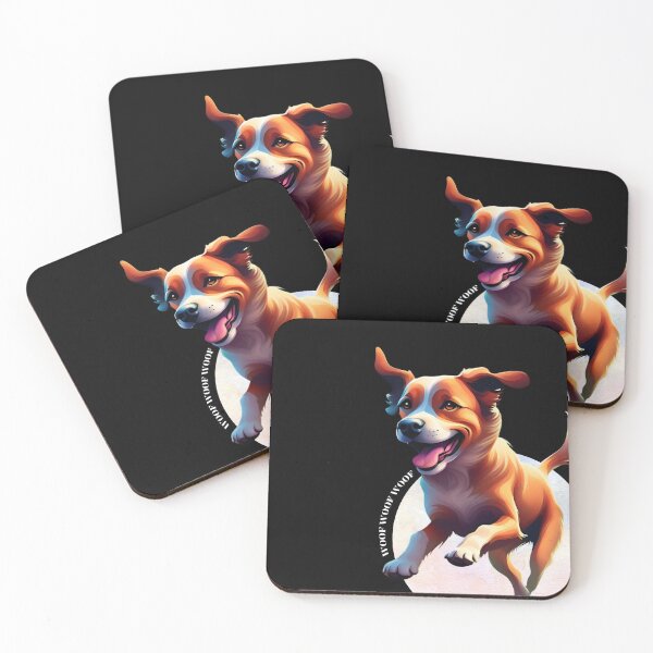 Item preview, Blossom Bound: Joyful Dog Leaps Free designed and sold by mftees.