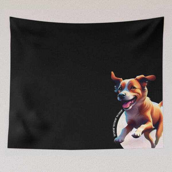 Item preview, Blossom Bound: Joyful Dog Leaps Free designed and sold by mftees.