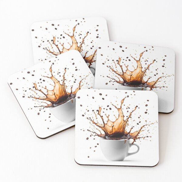 Item preview, Coffee Splash Art Pattern designed and sold by Simplybe1.