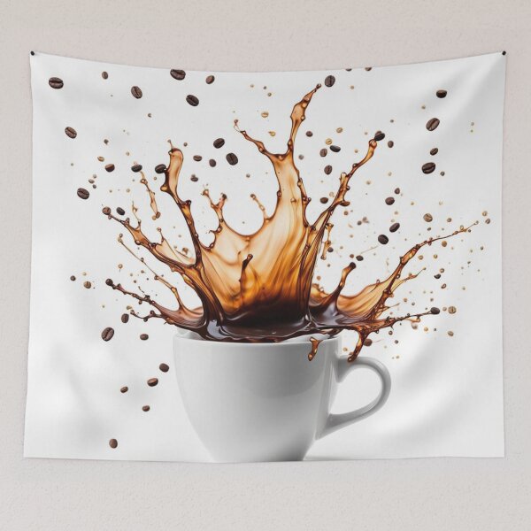 Item preview, Coffee Splash Art Pattern designed and sold by Simplybe1.