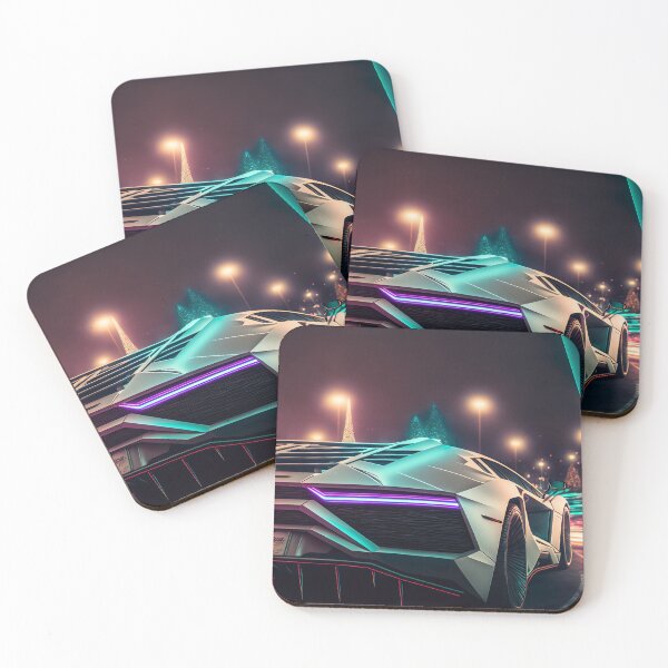 Item preview, Neon Thrust: Abstract Expression Evoking Lamborghini designed and sold by iQuorra.