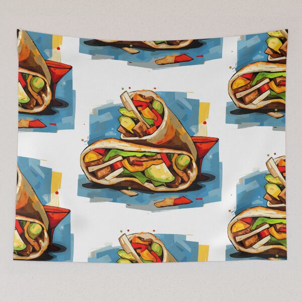 Item preview, Gastronomic Mosaic- Abstract Symphonies with Grilled Chicken and Beef designed and sold by OlfactoART Studio.