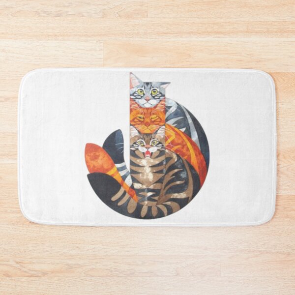 Item preview, Cat Expressions - Three cats with different shapes and expressions designed and sold by Dittery.