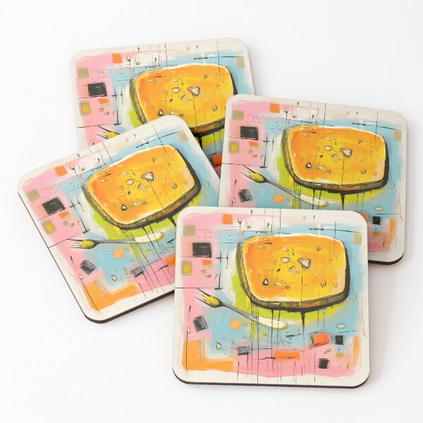 Item preview, Layers of Delight- Pop Art Fusion in the Abstract Expressionist World of Kunafa designed and sold by OlfactoART Studio.