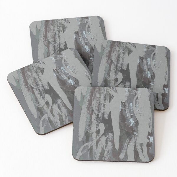 Item preview, "Temporary Beginner" - Gray and Black Abstract Art designed and sold by pngrktes-art.