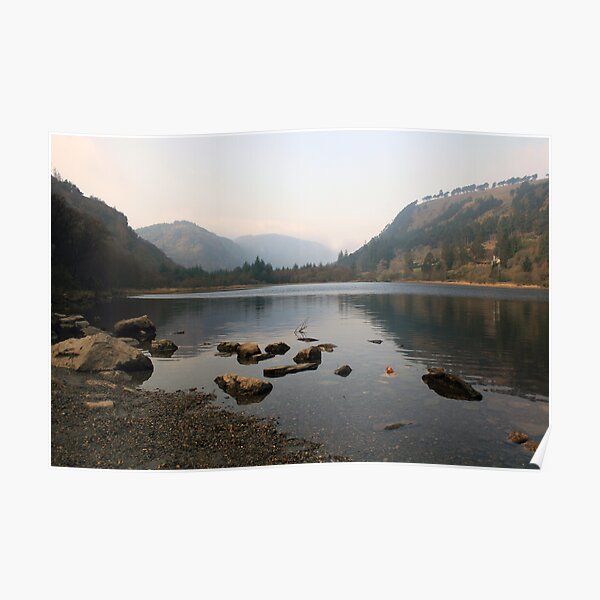 Early morning in Glendalough valley Poster