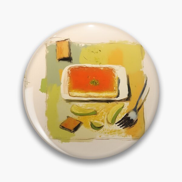 Item preview, Dessert Symphony- Kunafa's Abstract Expressionist Palette in Pop Art Fusion  designed and sold by OlfactoART Studio.